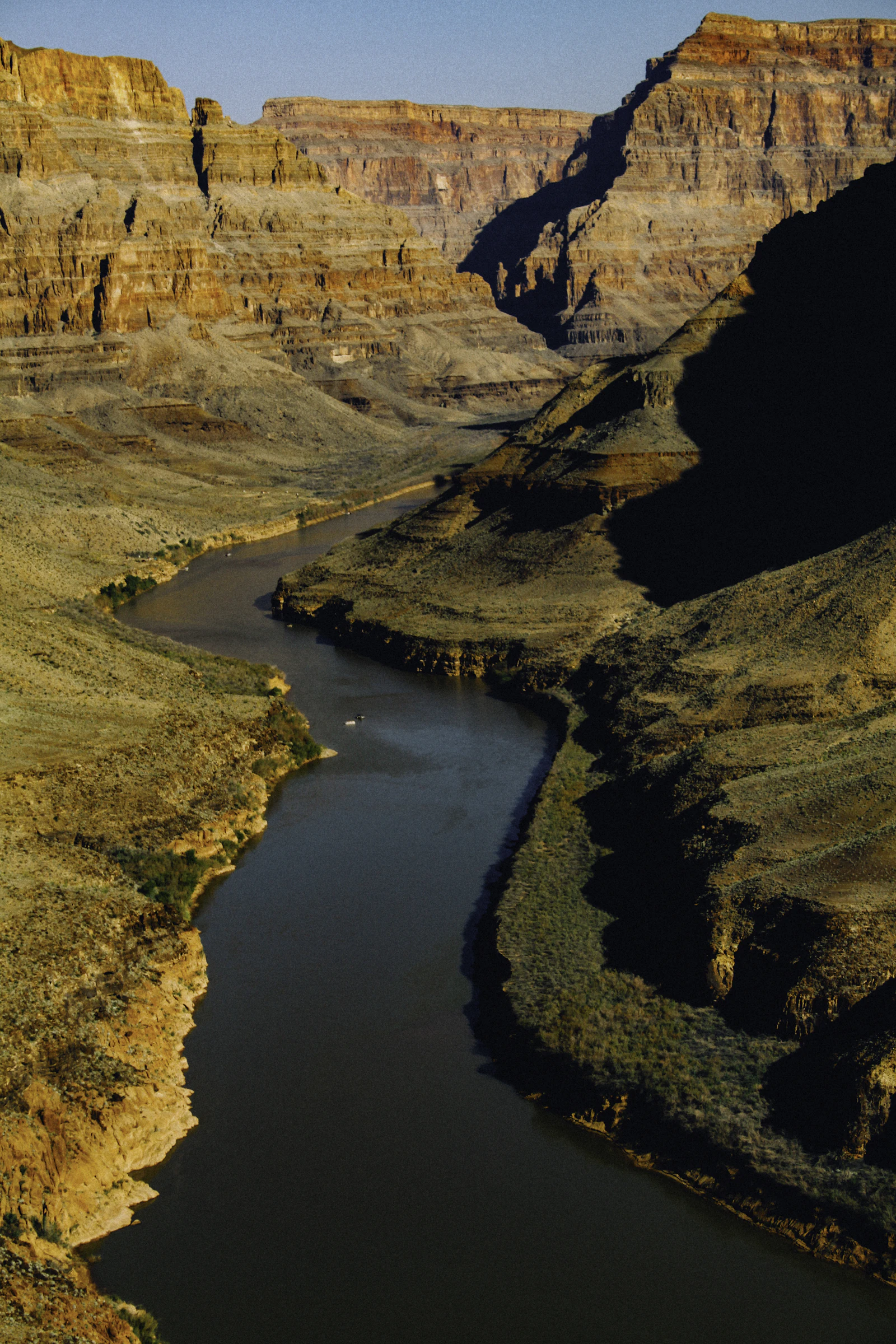 River through a green landscape