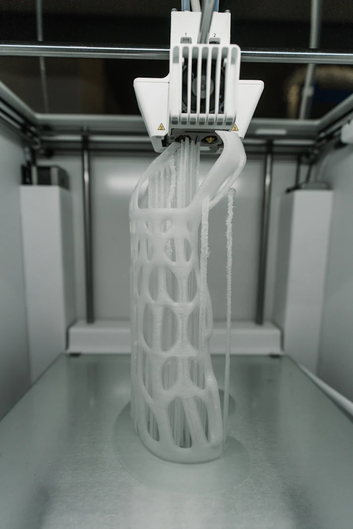 Piccola serie di componenti aziendali stampati in 3D in PETG