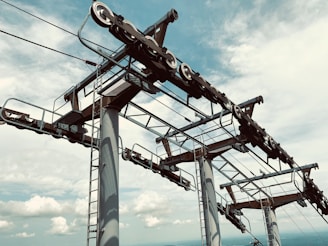 An elevated view of a well-maintained lift.