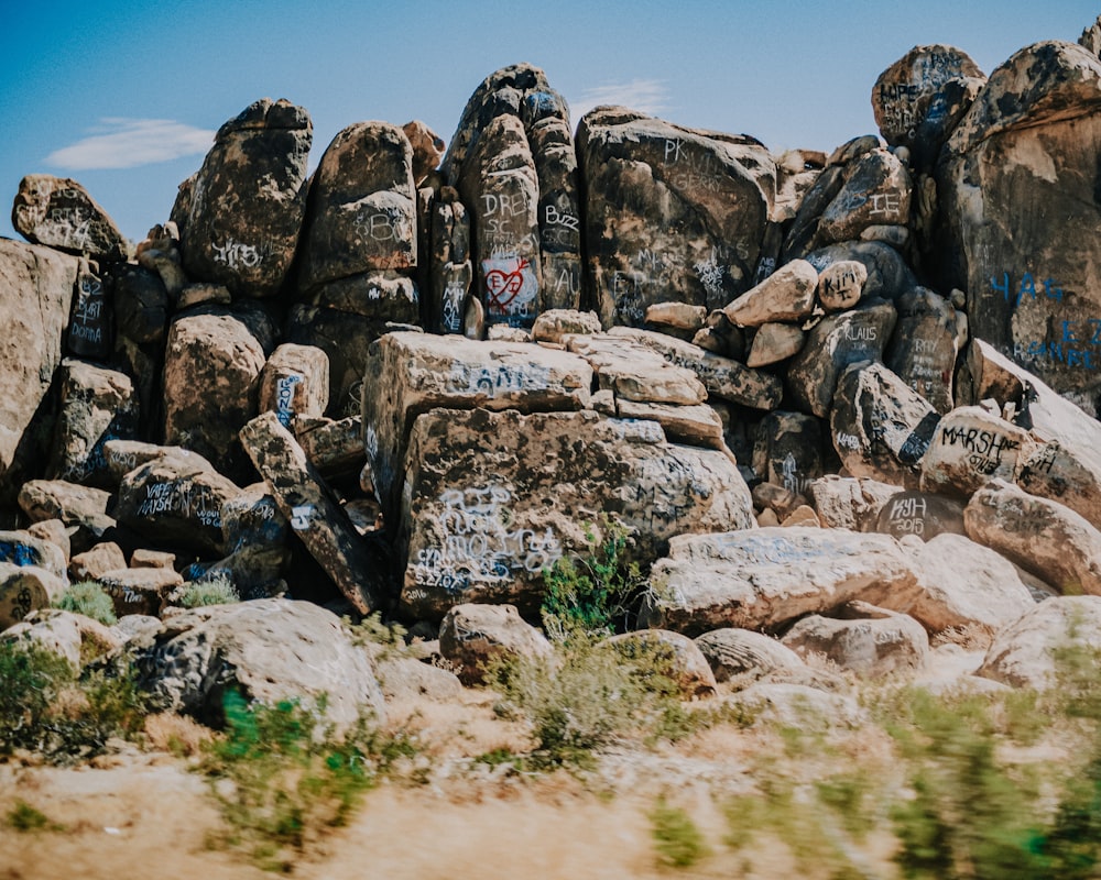 gray rock formation under blue sky during daytime