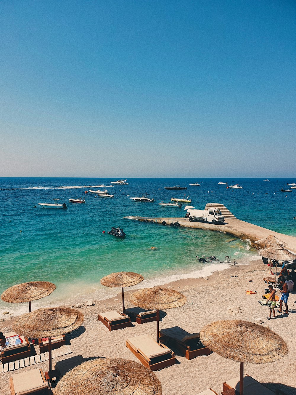 people on beach during daytime