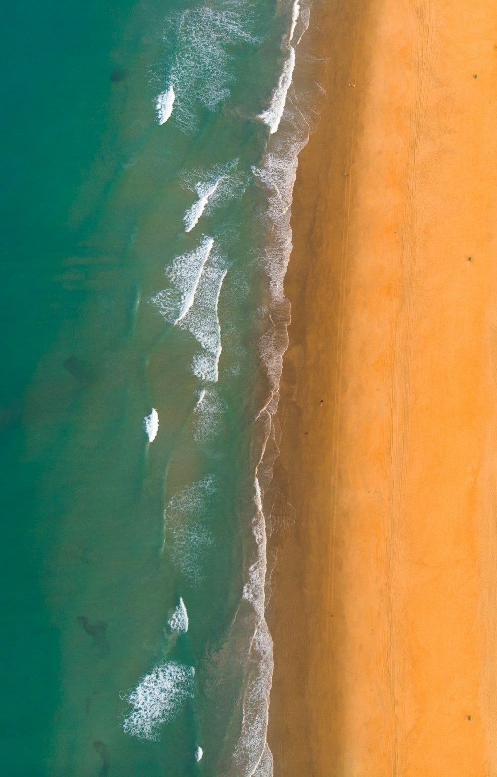 Vue aérienne de la plage pendant la journée