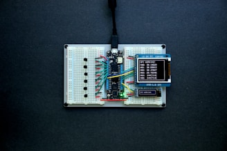 white and black audio mixer