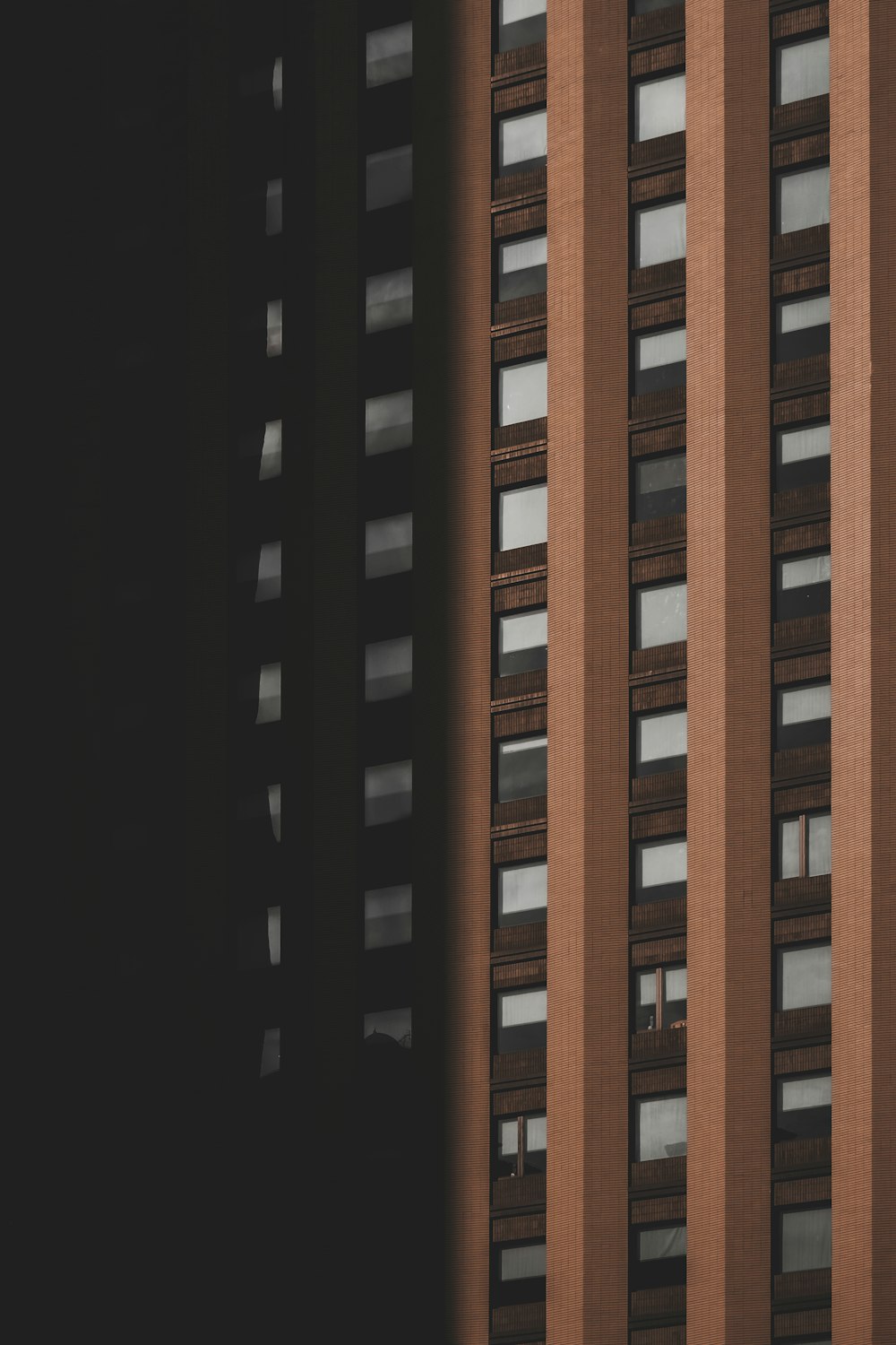 brown and black concrete building