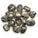 A collection of polished metallic stones with a reflective surface, featuring a dark, brassy color and rough textures resembling pyrite.