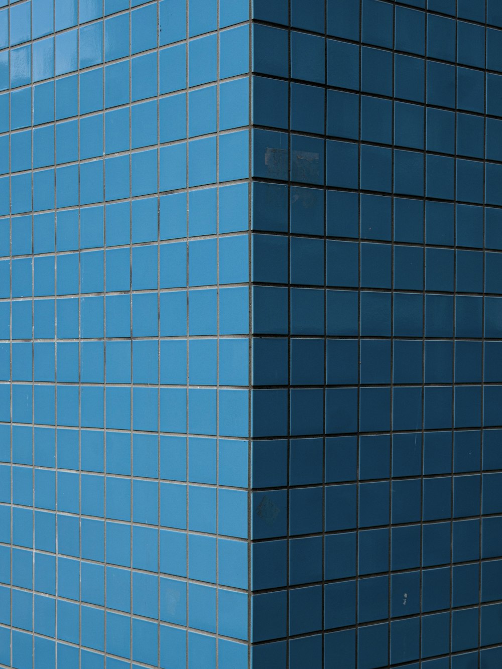 blue and white concrete building