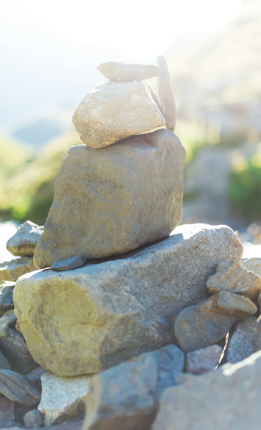 brown rock in close up photography