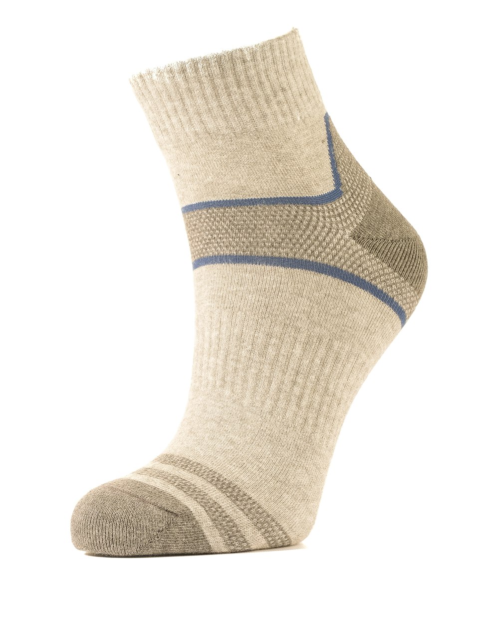 person wearing black and gray sock
