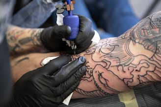 Japenese style tattoo on arm for full sleeve