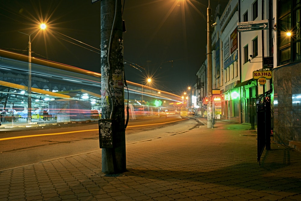 cars on road during night time