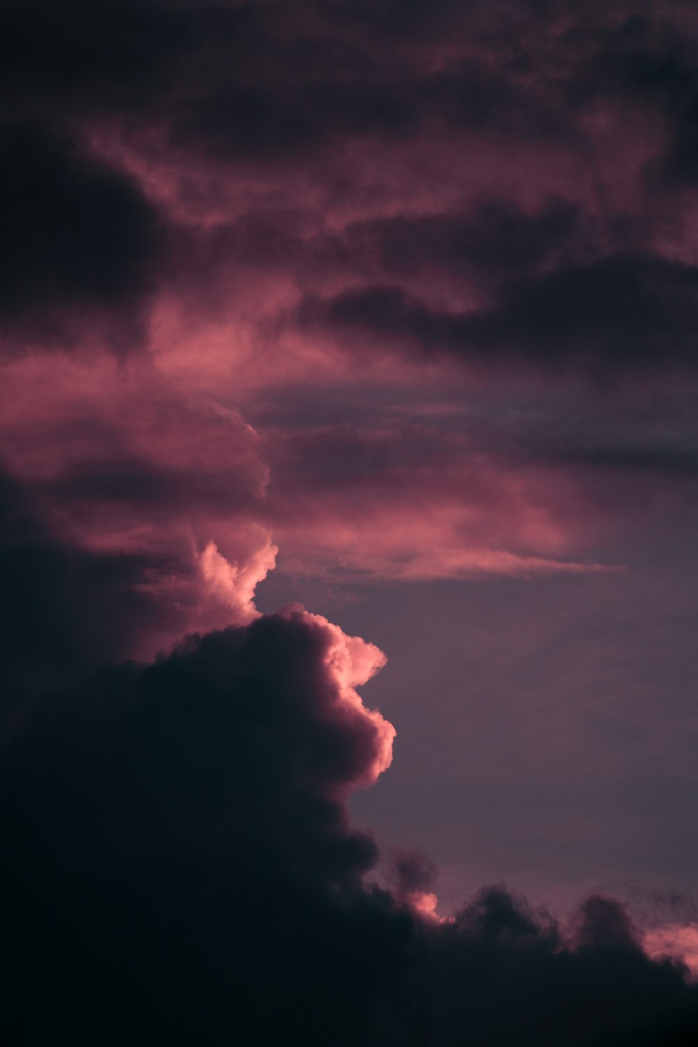 white clouds and blue sky