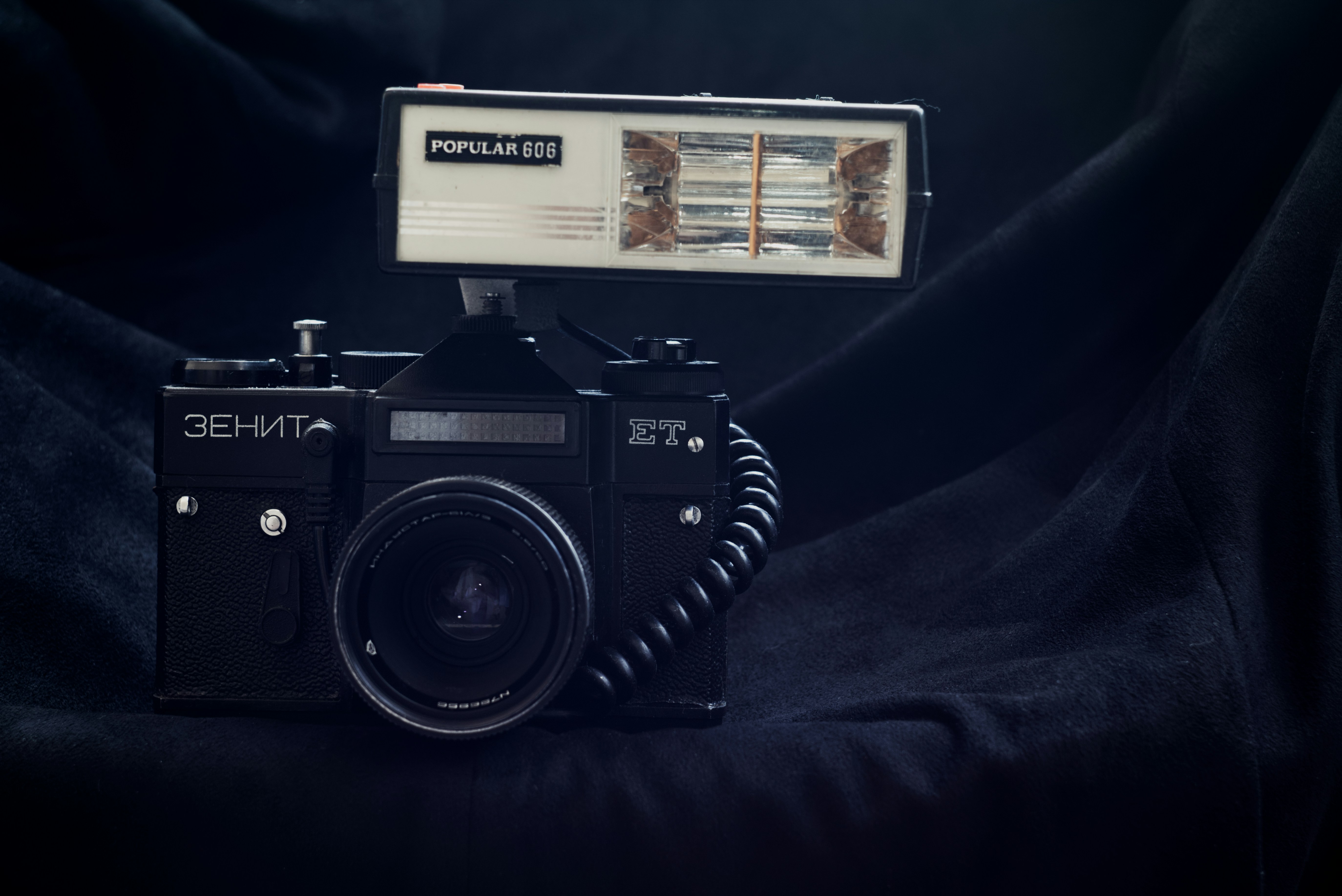 black and silver nikon camera