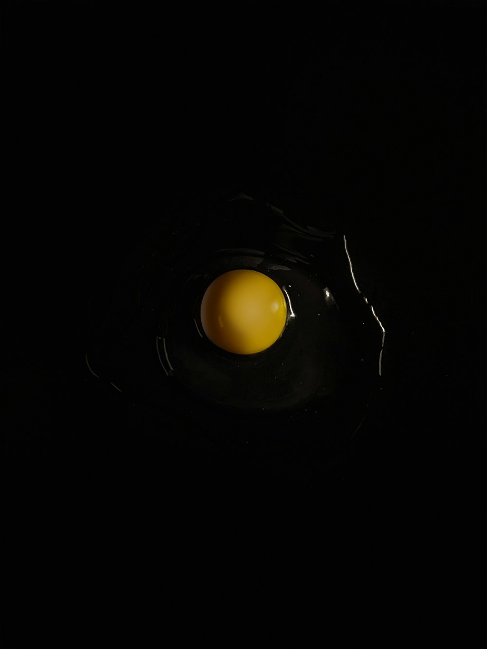 yellow light on black background