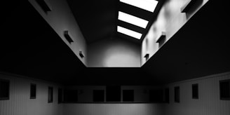 An aerial view of a newly designed cultural exhibition space blending minimal architecture with natural light.