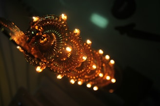 Mystical cosmic pattern with shining stars and golden lucky numbers floating