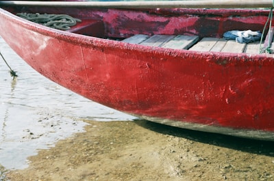 Close-up of a sturdy ribx boat hull showing strong construction and flotation features.
