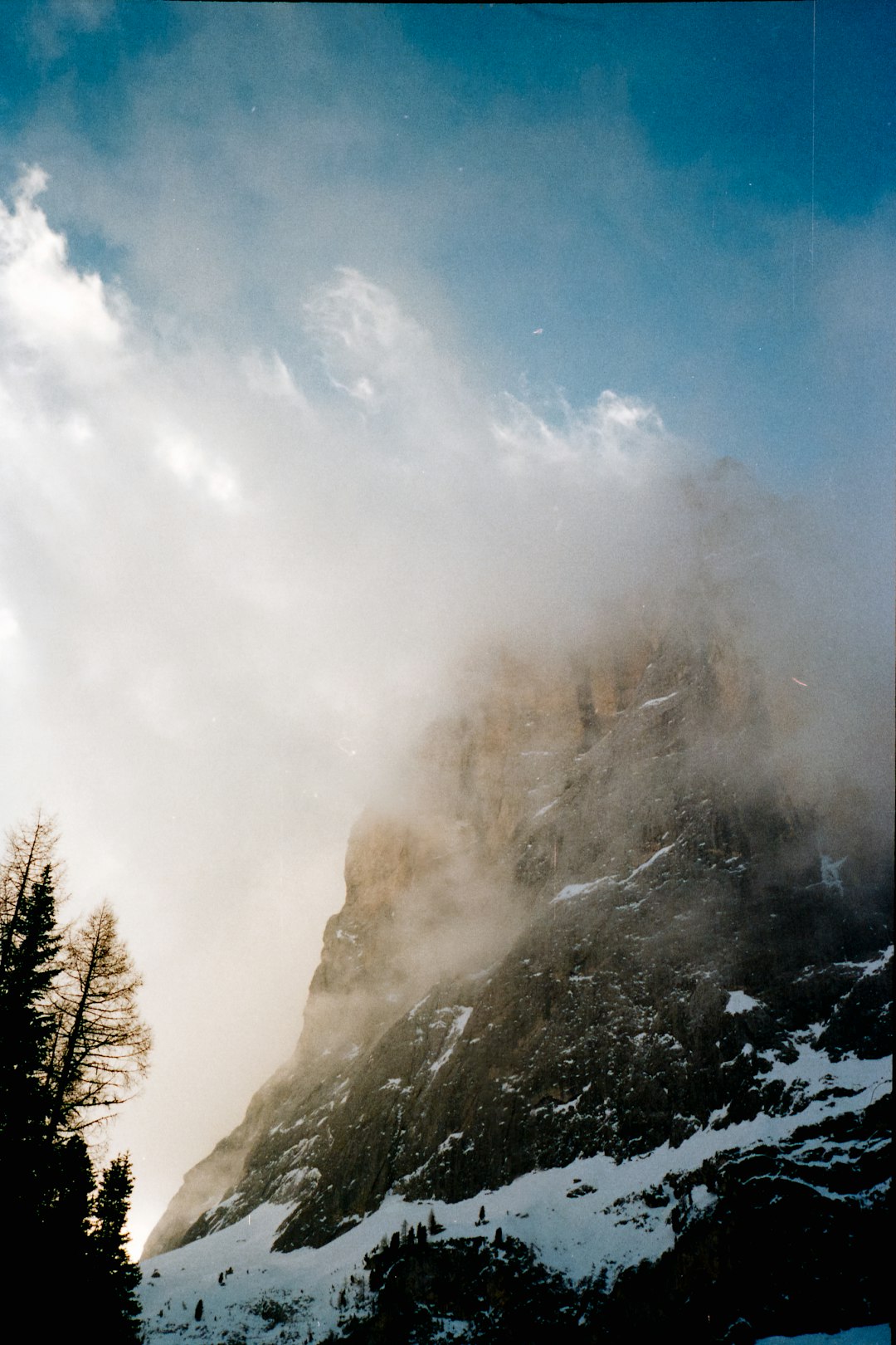 green trees on mountain under white clouds and blue sky during daytime