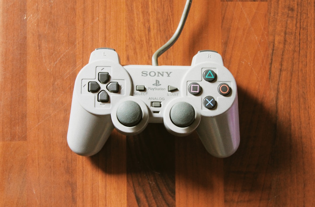 gray sony ps 4 controller,