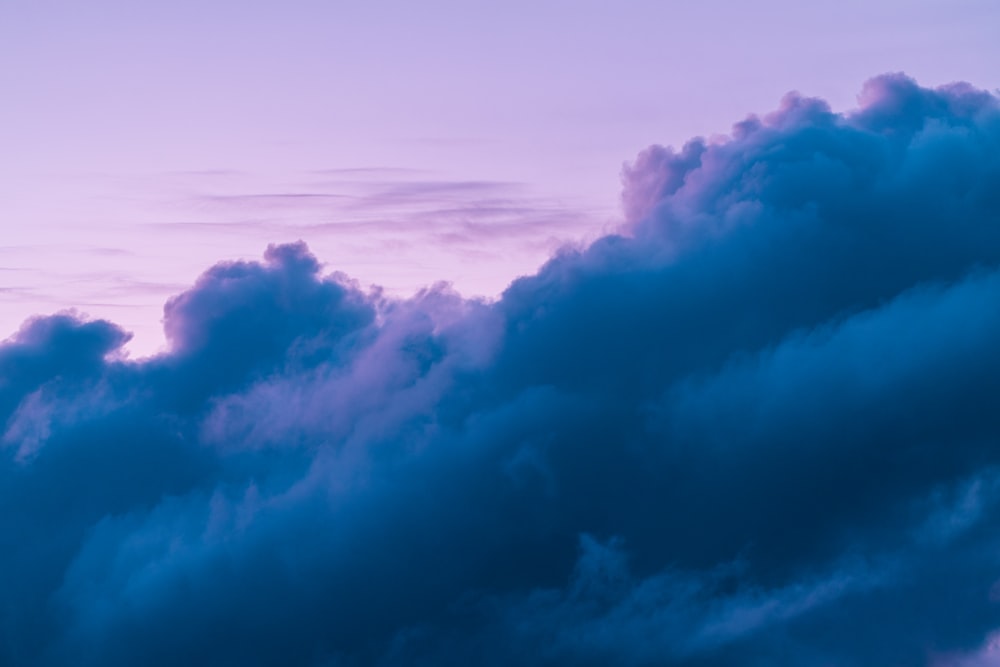 white clouds and blue sky