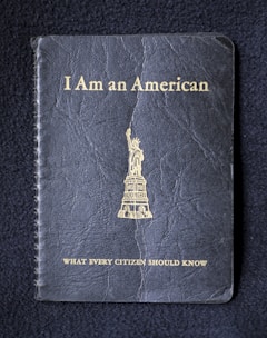 a passport with the statue of liberty on it