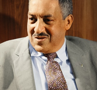 A portrait of Thurgood Marshall