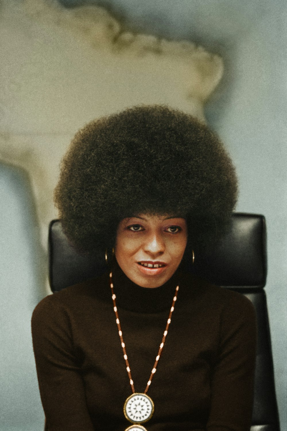 A portrait of Angela Davis