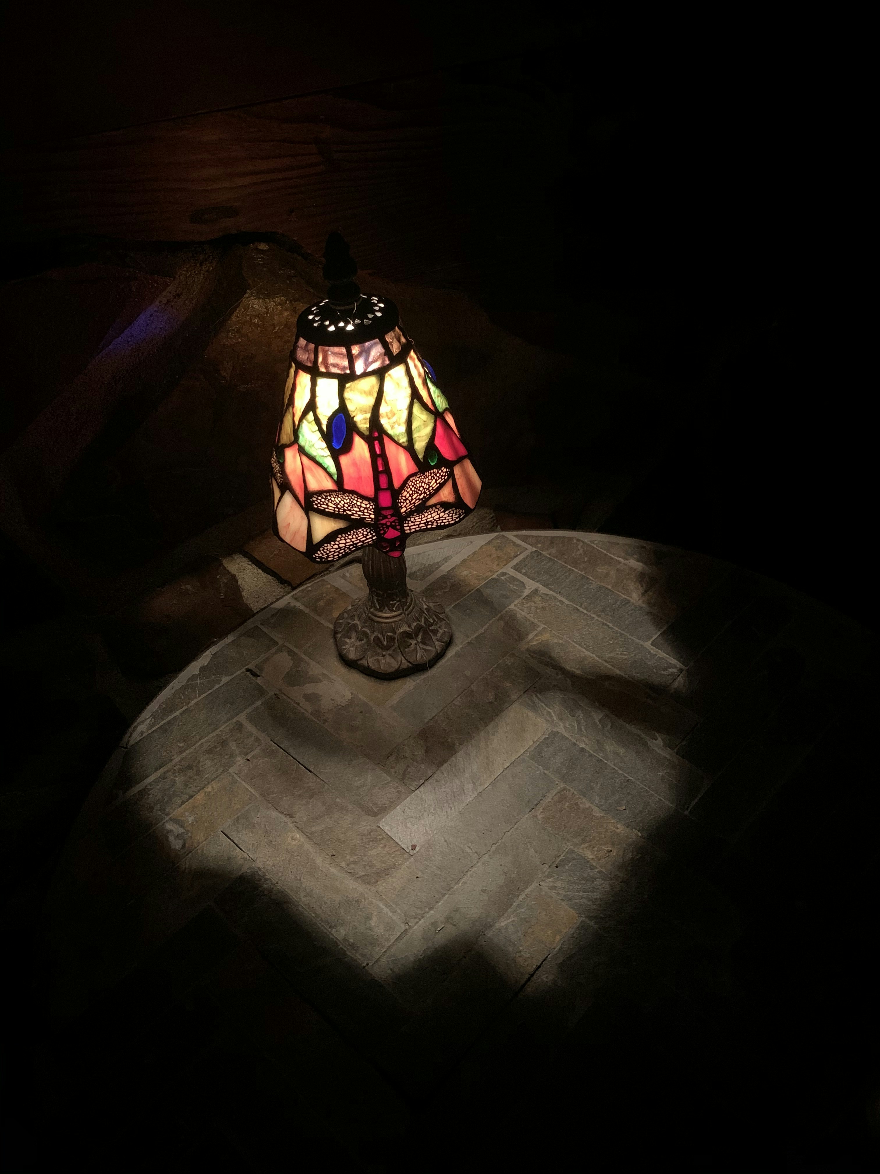 Luminária Mosaico Colorida