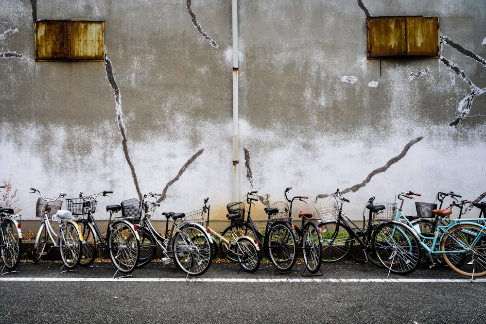 black and brown bicycles on gray concrete road