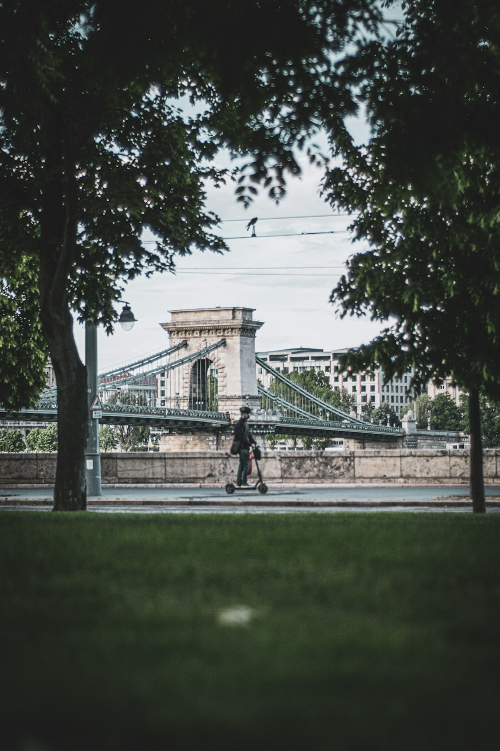 persone che camminano sul ponte di cemento grigio durante il giorno