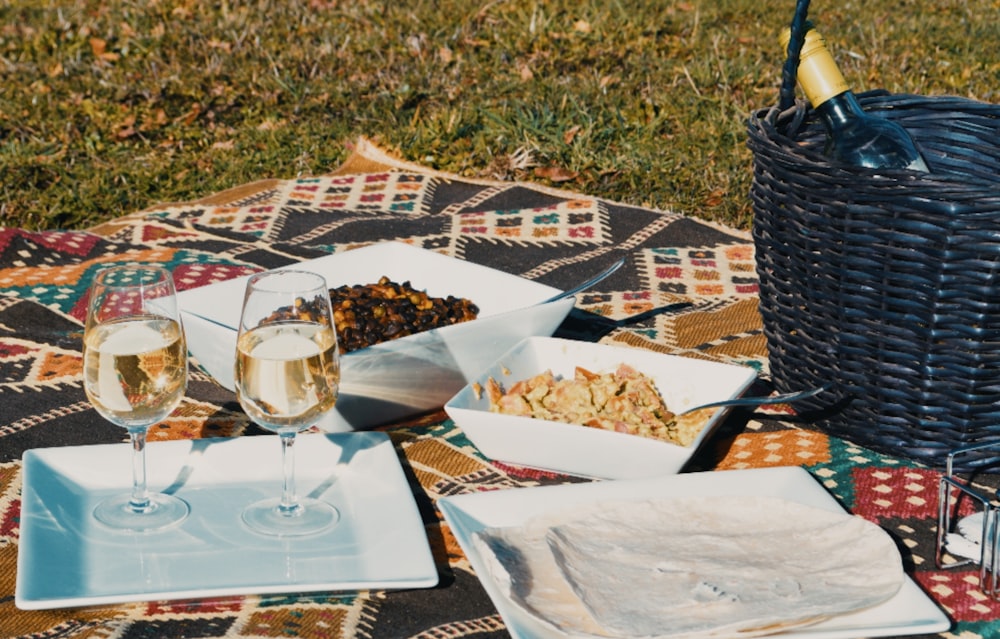 clear wine glass on table