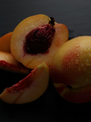 two red and yellow fruits