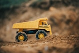 yellow and black truck toy