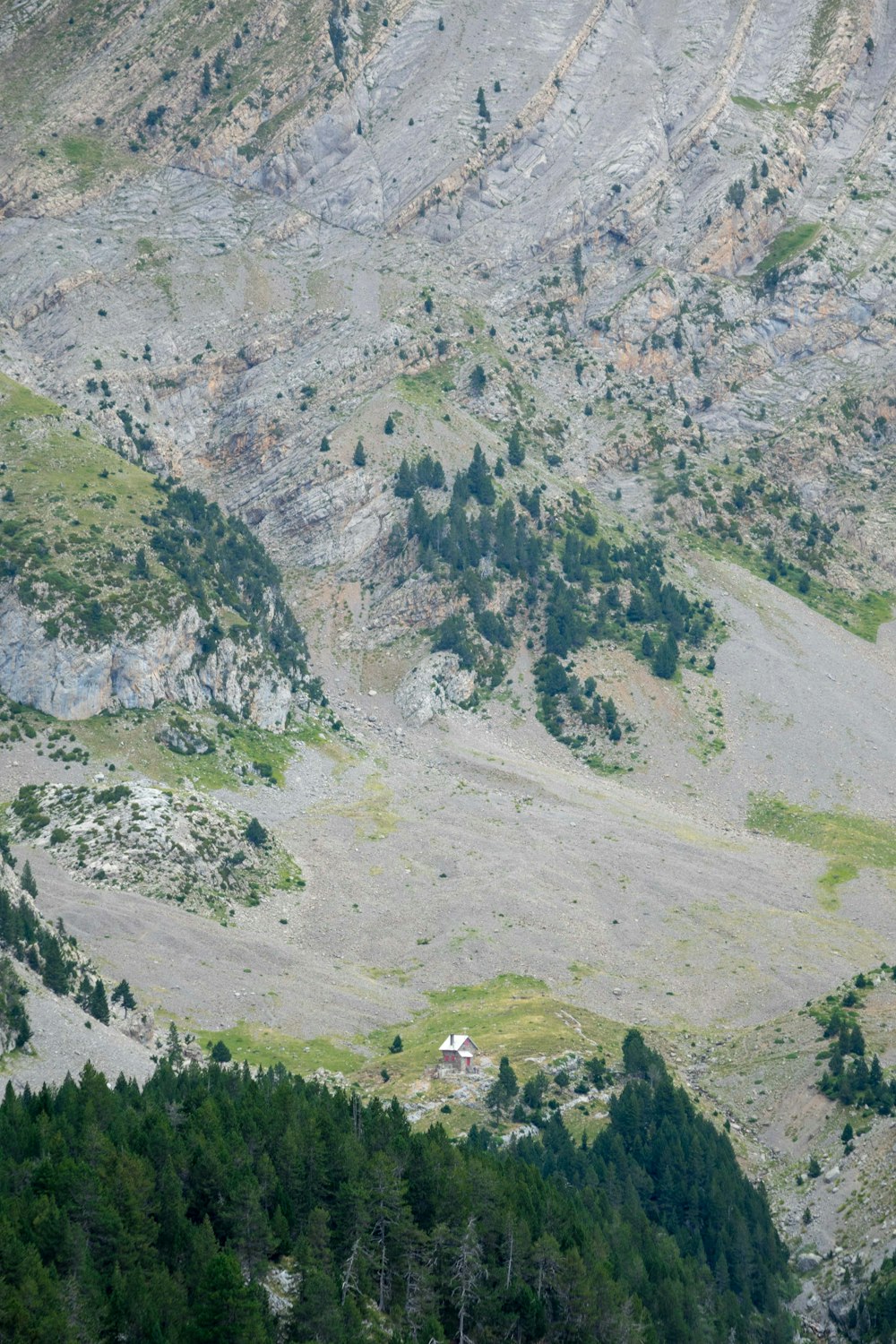 green and white mountain under white sky during daytime