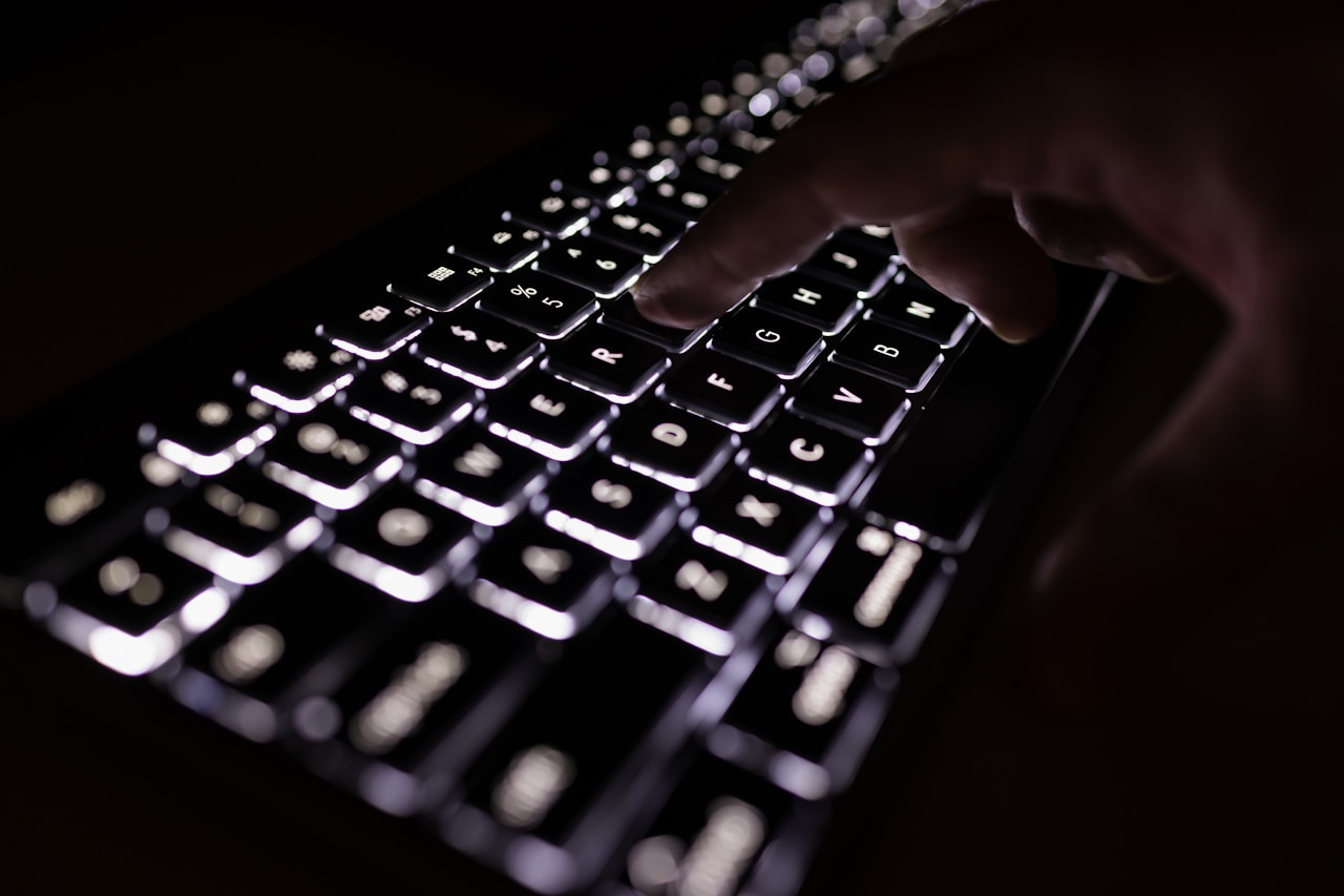 Developer working at terminal