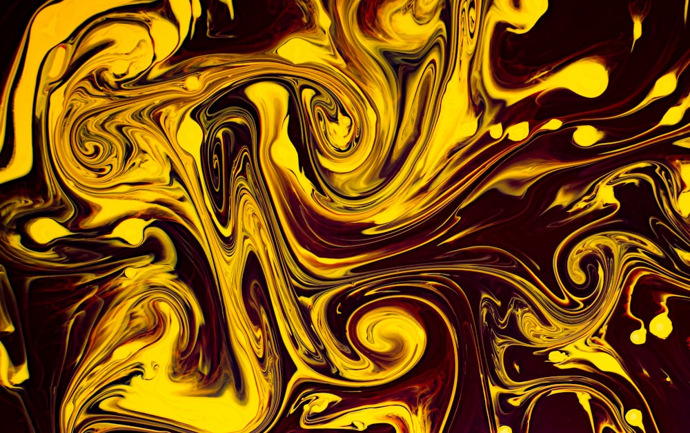 yellow and black abstract painting photo – Free Art Image on Unsplash