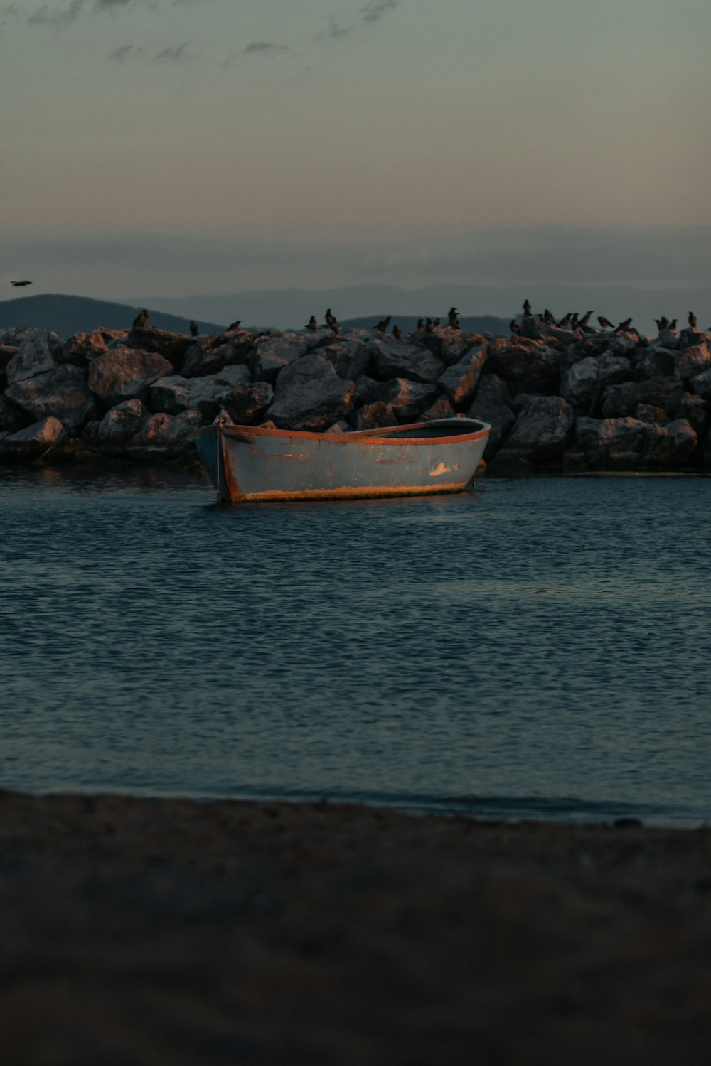 brown boat on sea shore during daytime