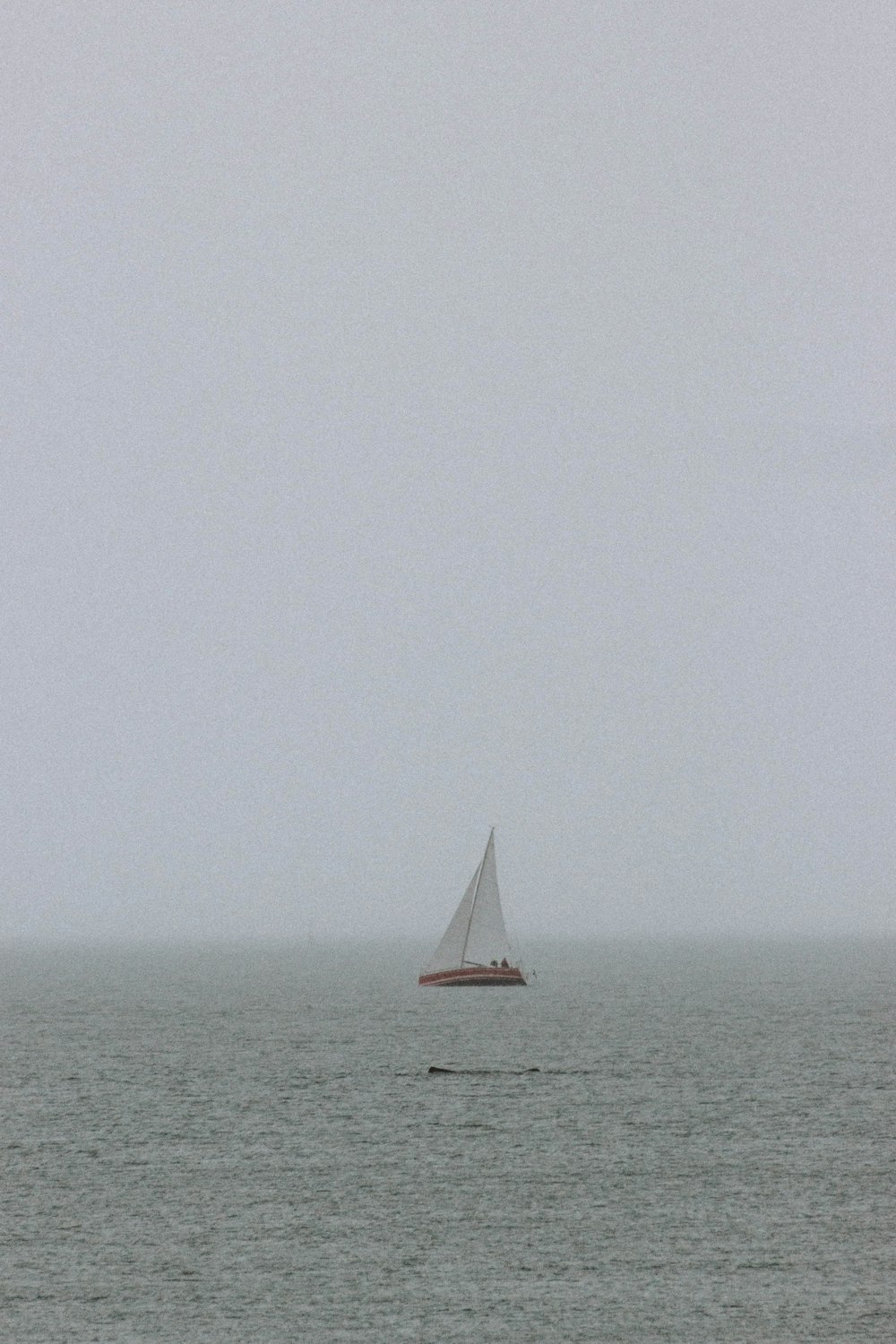 red sail boat on sea during daytime