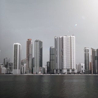 city skyline across body of water during daytime