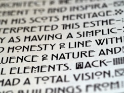 Modern typography illustrating innovative ideas.