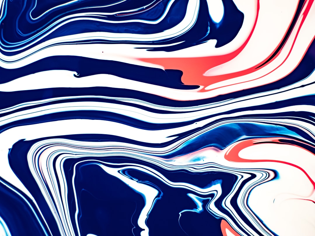 red white and blue abstract painting,