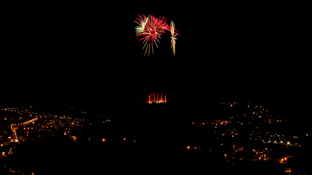 fireworks display during night time