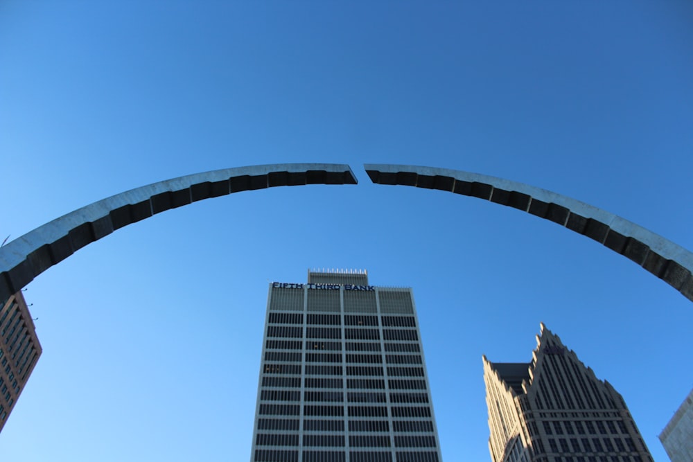 low angle photography of high rise building