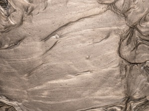 brown sand with heart shaped