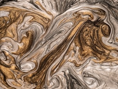 brown and white abstract painting