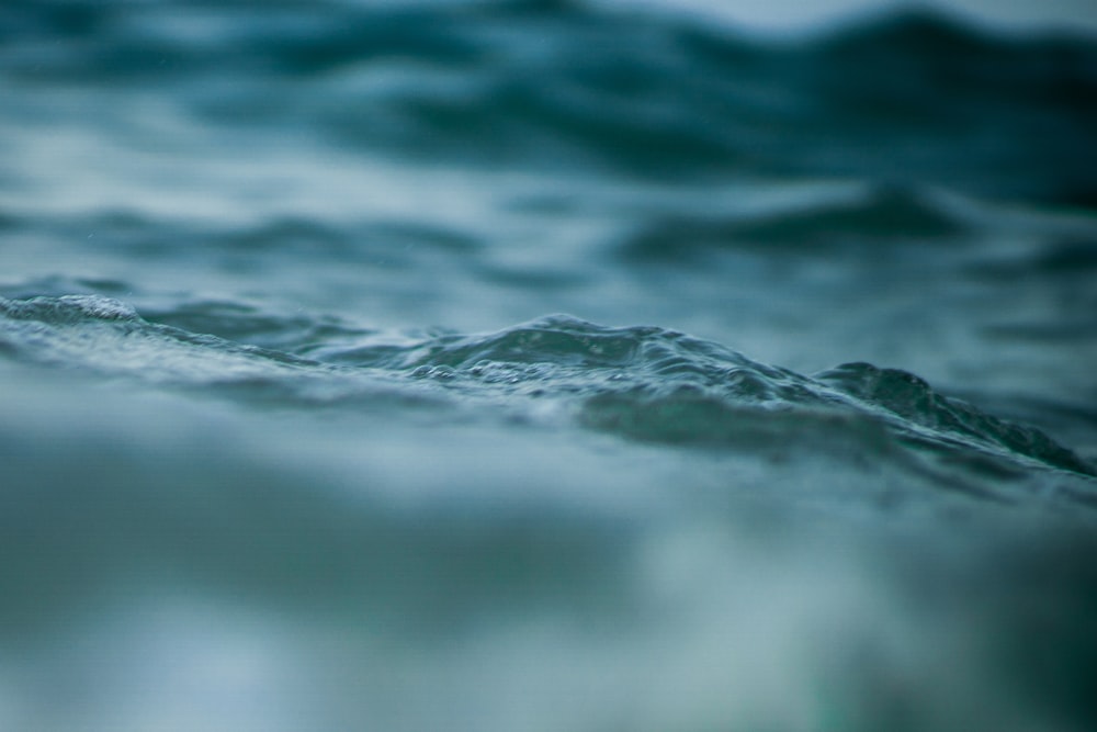 water waves in close up photography