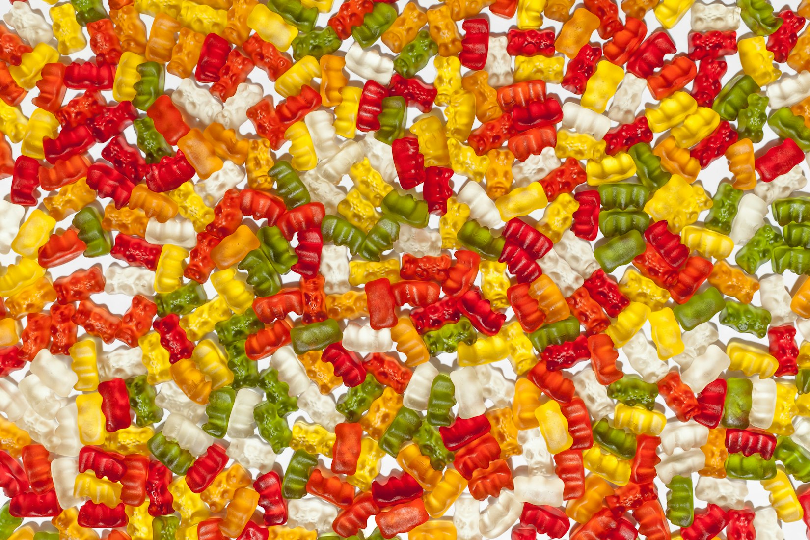 Yellow And Red Candy Gummy Bears