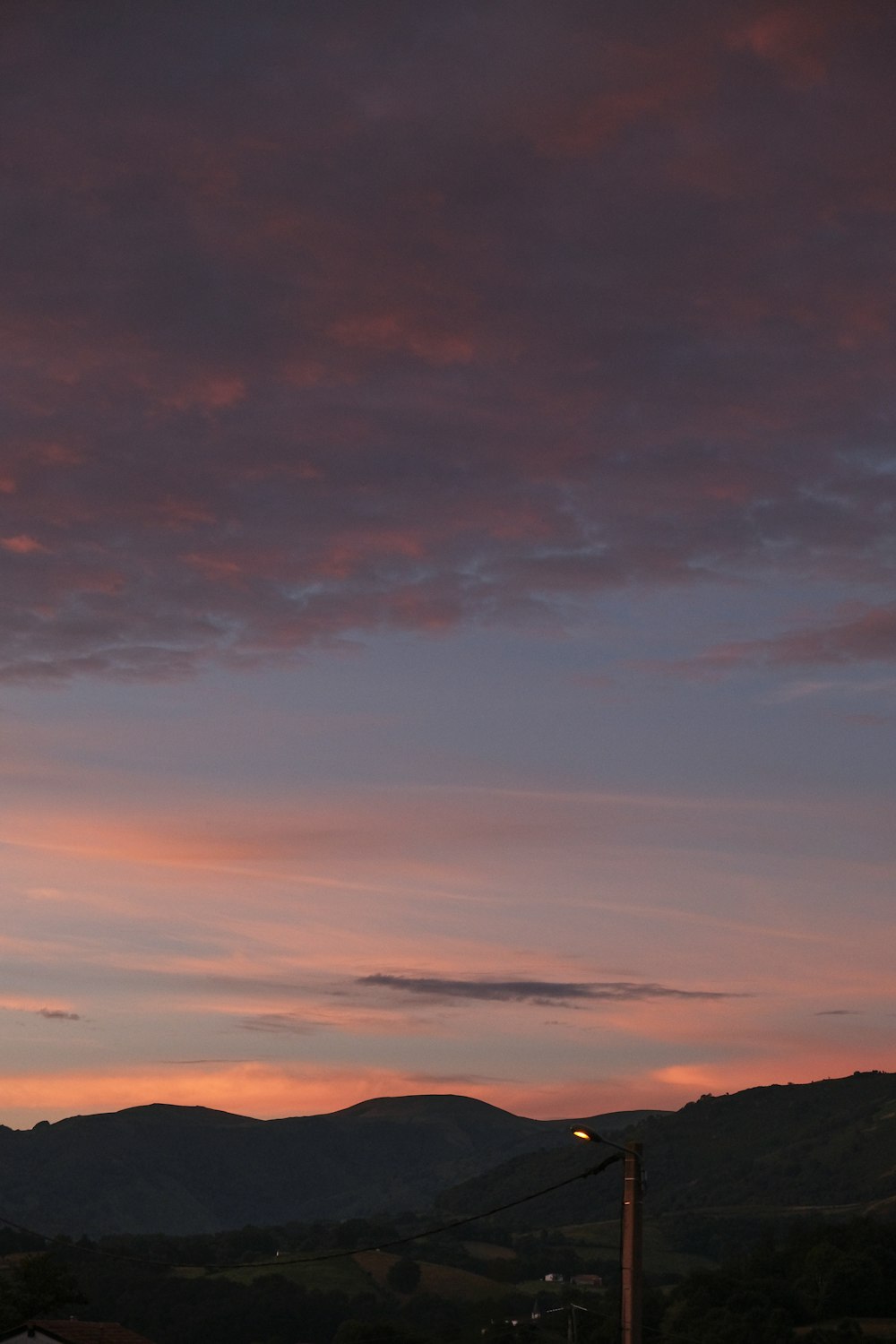 white clouds over the mountains