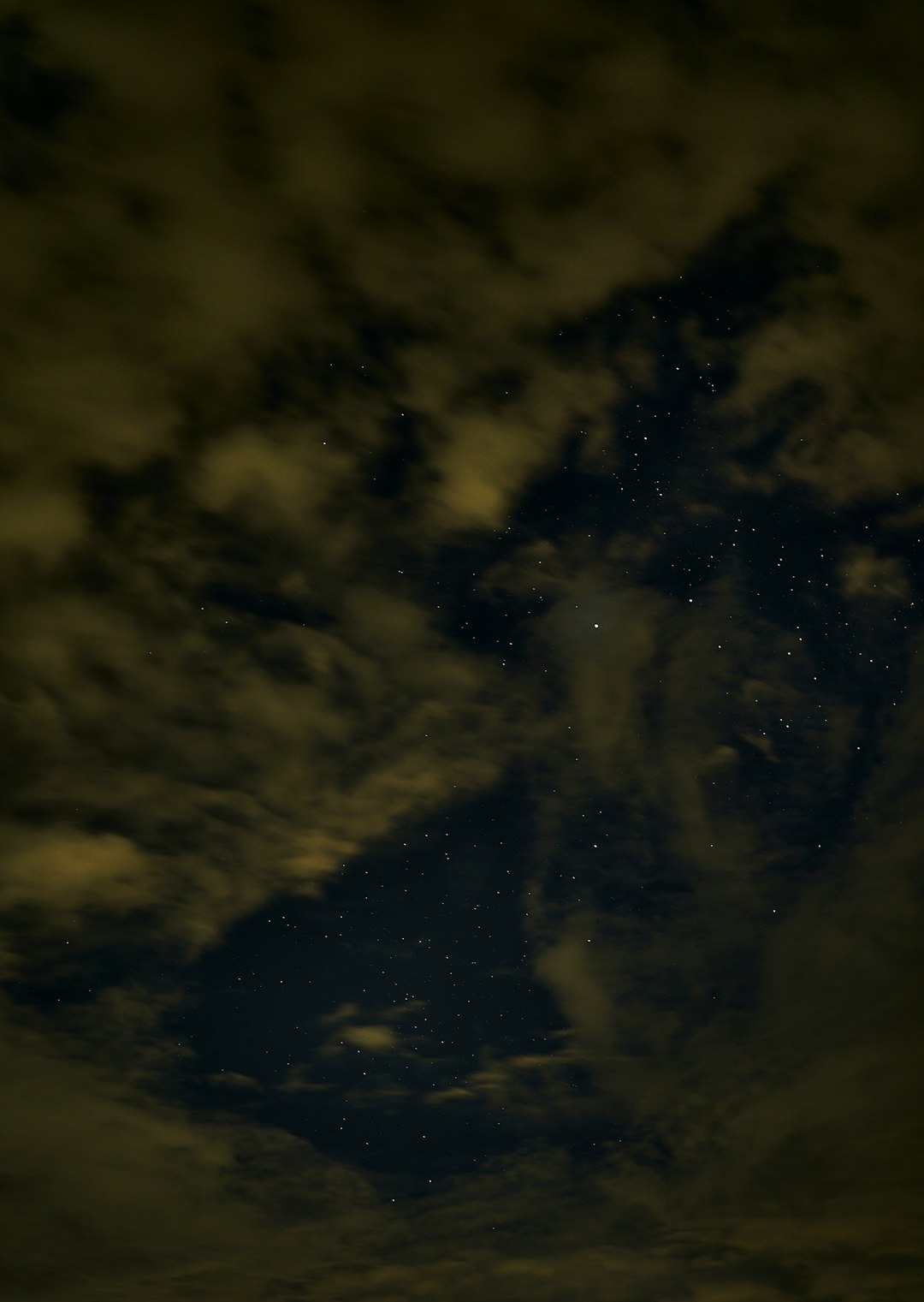 black clouds during night time