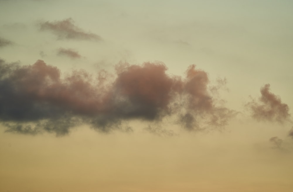 orange and gray clouds during sunset