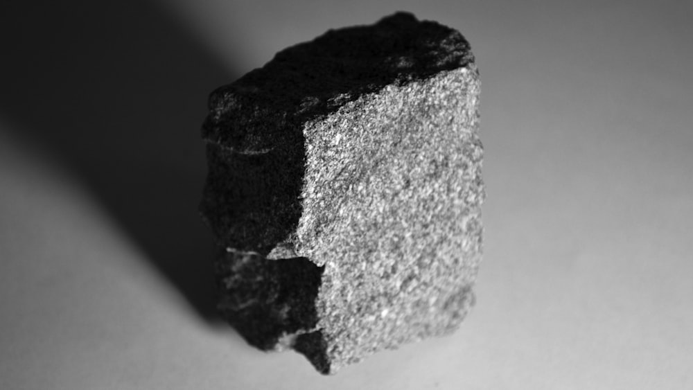 gray and black stone fragment